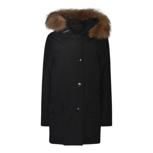 Zwarte Jassen voor Heren Woolrich , Black , Dames