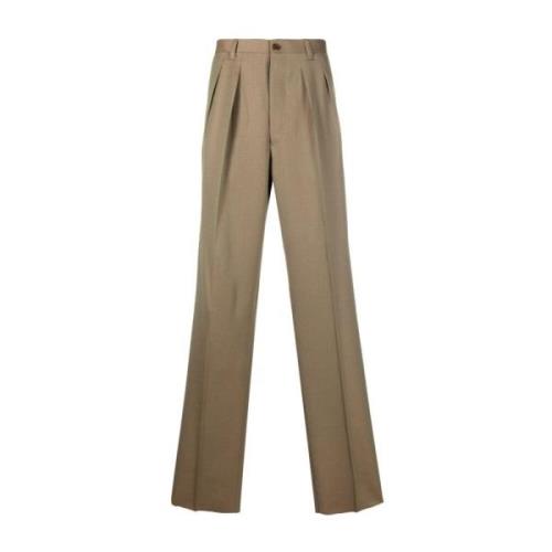 Wide Trousers Giuliva Heritage , Brown , Heren