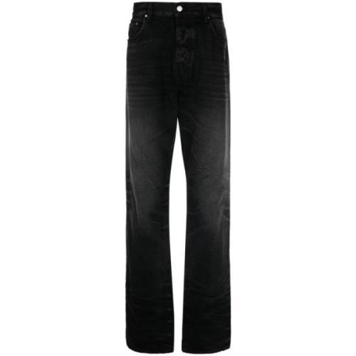 Zwarte Straight Jeans Amiri , Black , Heren