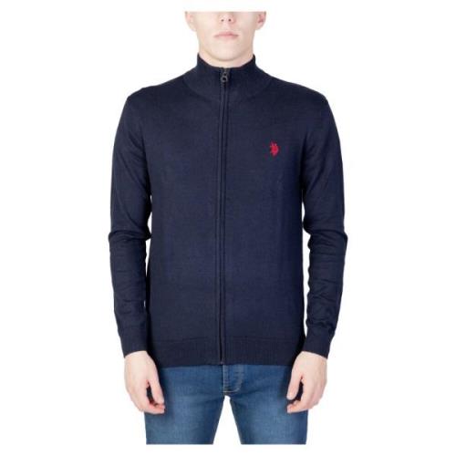 Stijlvolle Heren Zip Sweater voor Herfst/Winter U.s. Polo Assn. , Blue...