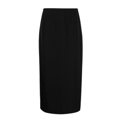 Zwarte hoge taille rok The Row , Black , Dames