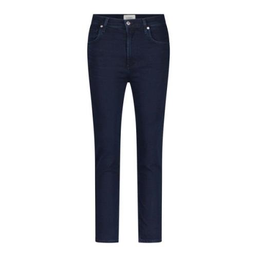Hoge Taille Straight Crop Jeans Citizens of Humanity , Blue , Dames