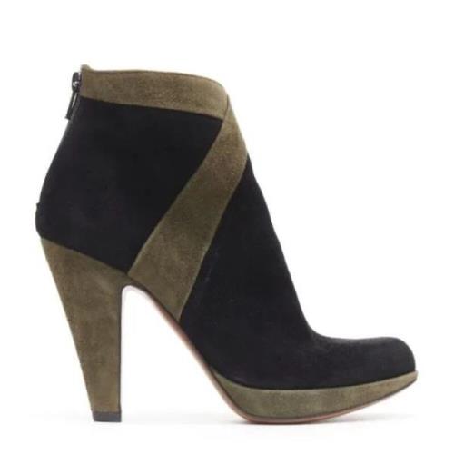 Pre-owned Suede boots Alaïa Pre-owned , Black , Dames