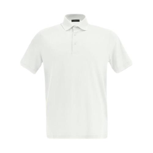 Klassieke Polo Shirt voor Heren Herno , White , Heren