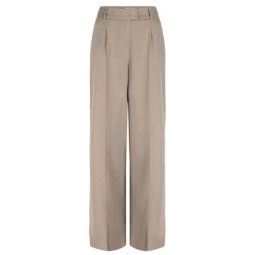 Wide Trousers Dante 6 , Beige , Dames