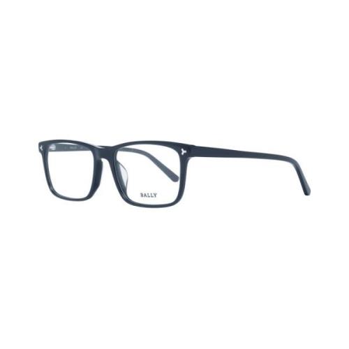 Zwarte Plastic Rechthoekige Optische Brillen voor Mannen Bally , Black...