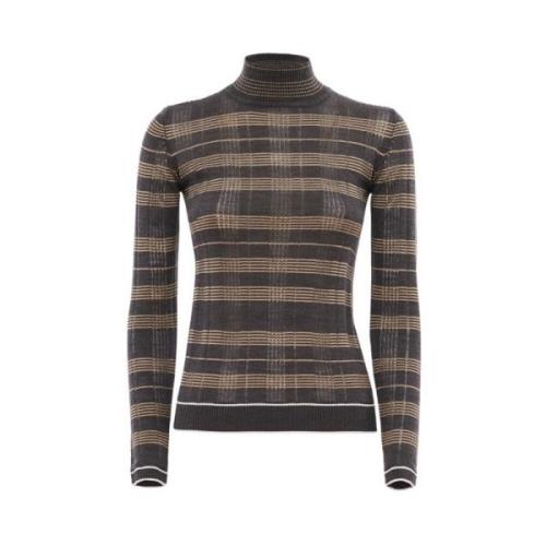 Tartan Wol Dolcevita Durazzi Milano , Multicolor , Dames