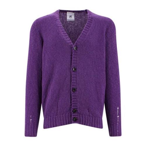 Knitwear PT Torino , Purple , Heren