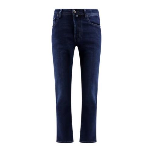Blauwe Slim-fit Jeans voor Heren Jacob Cohën , Blue , Heren