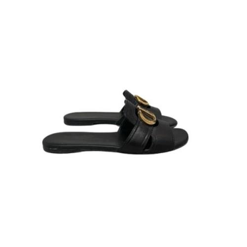 Zwarte leren Dior sandalen Dior Vintage , Black , Dames