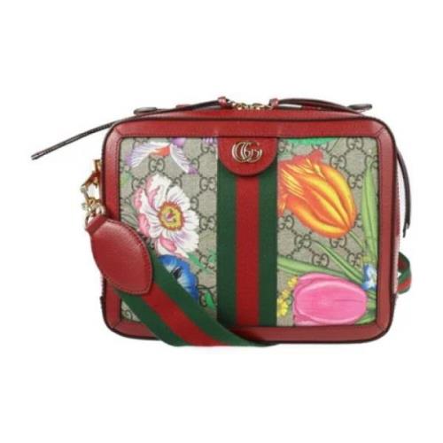 Tweedehands Rood Canvas Gucci Ophidia Gucci Vintage , Red , Dames