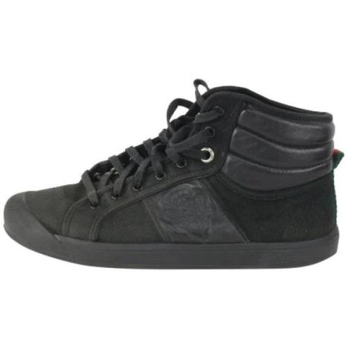 Vintage Stoffen Sneakers Gucci Vintage , Black , Dames