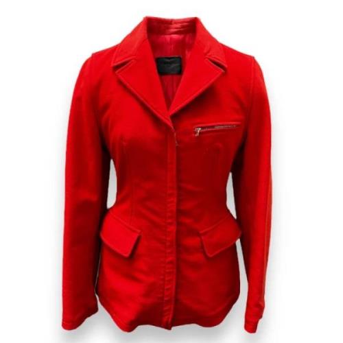 Pre-owned Cotton outerwear Prada Vintage , Red , Dames