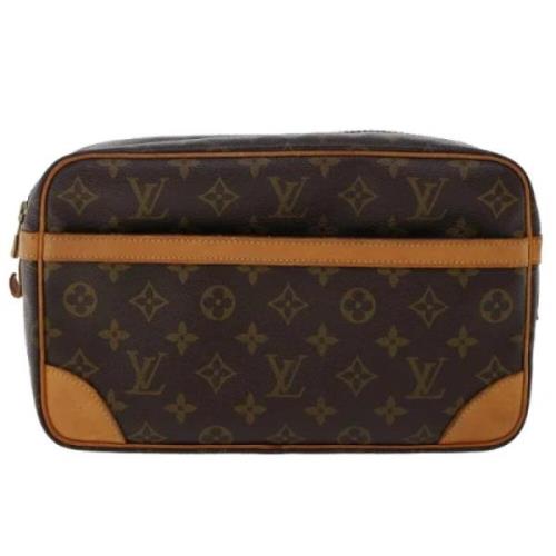 Pre-owned Canvas clutches Louis Vuitton Vintage , Brown , Dames