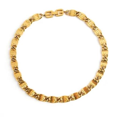 Pre-owned Metal necklaces Givenchy Pre-owned , Yellow , Unisex