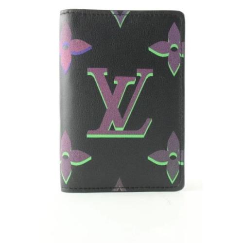 Pre-owned Leather wallets Louis Vuitton Vintage , Black , Dames