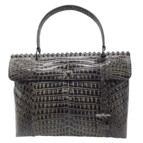 Pre-owned Leather handbags Bottega Veneta Vintage , Gray , Dames