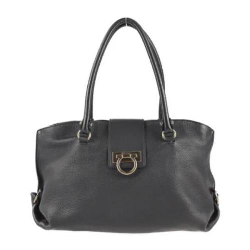 Pre-owned Leather handbags Salvatore Ferragamo Pre-owned , Black , Uni...