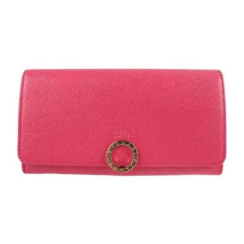 Pre-owned Fabric wallets Bvlgari Vintage , Pink , Dames