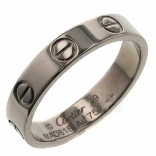 Pre-owned White Gold rings Cartier Vintage , Gray , Unisex
