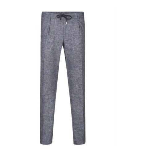 Profuomo linnen blend pantalon Profuomo , Gray , Heren