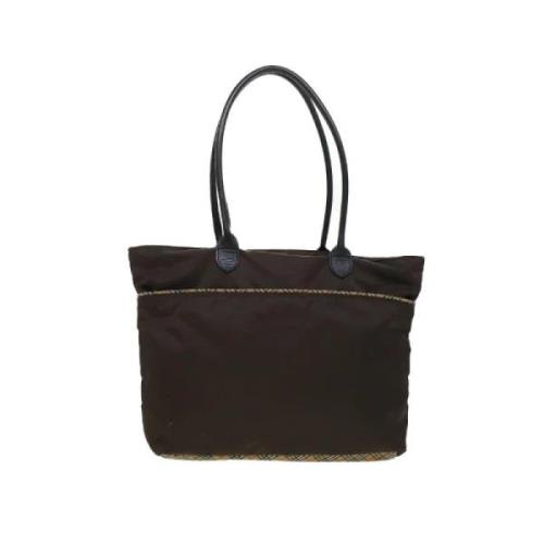 Pre-owned Nylon shoulder-bags Burberry Vintage , Brown , Dames