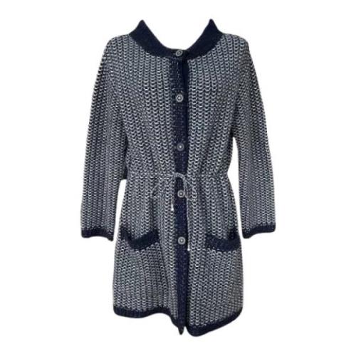 Pre-owned Cashmere outerwear Chanel Vintage , Gray , Dames