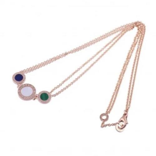 Pre-owned Metal necklaces Bvlgari Vintage , Pink , Dames