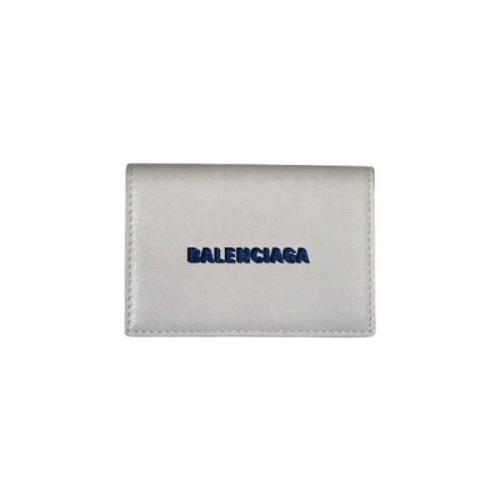 Pre-owned Leather wallets Balenciaga Vintage , White , Unisex