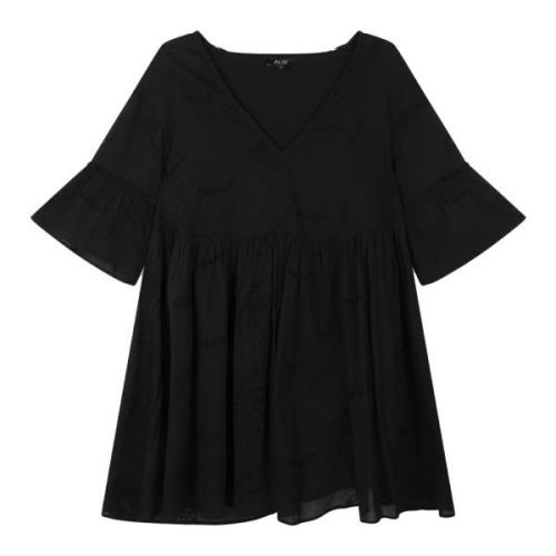 Elegante zwarte jurk met moderne twist Alix The Label , Black , Dames