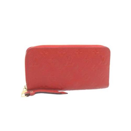 Pre-owned Canvas wallets Louis Vuitton Vintage , Red , Dames