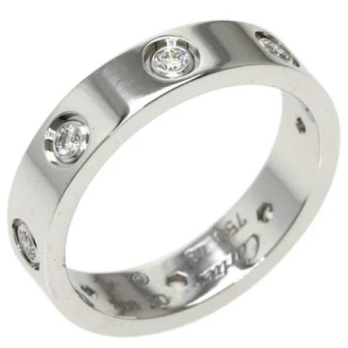 Pre-owned White Gold rings Cartier Vintage , White , Unisex
