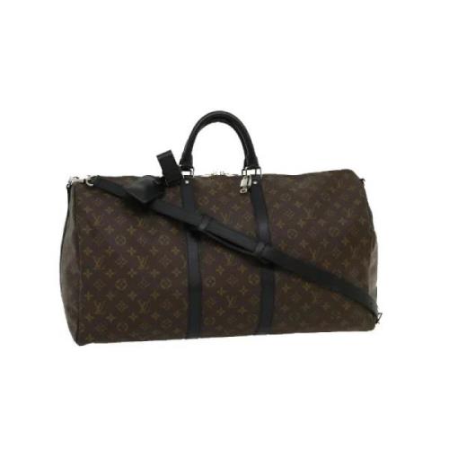 Tweedehands Bruin Canvas Louis Vuitton Keepall Louis Vuitton Vintage ,...