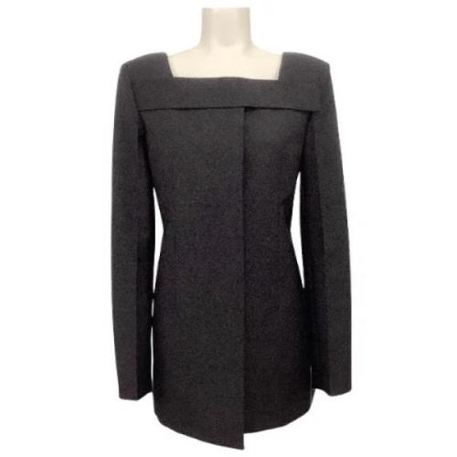 Pre-owned Wool outerwear Givenchy Pre-owned , Black , Dames