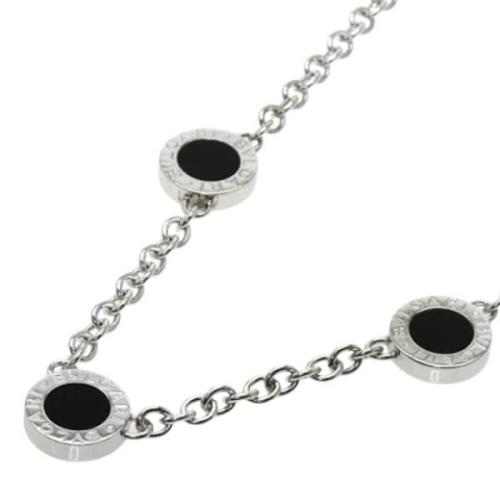 Pre-owned White Gold necklaces Bvlgari Vintage , Gray , Unisex