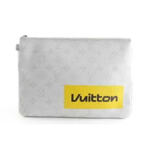 Pre-owned Fabric louis-vuitton-bags Louis Vuitton Vintage , White , Da...