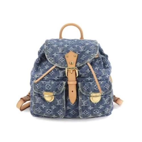 Pre-owned Denim louis-vuitton-bags Louis Vuitton Vintage , Blue , Unis...