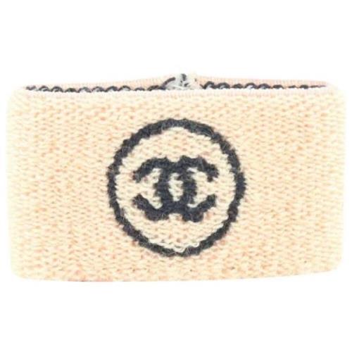 Pre-owned Canvas chanel-jewelry Chanel Vintage , Beige , Unisex