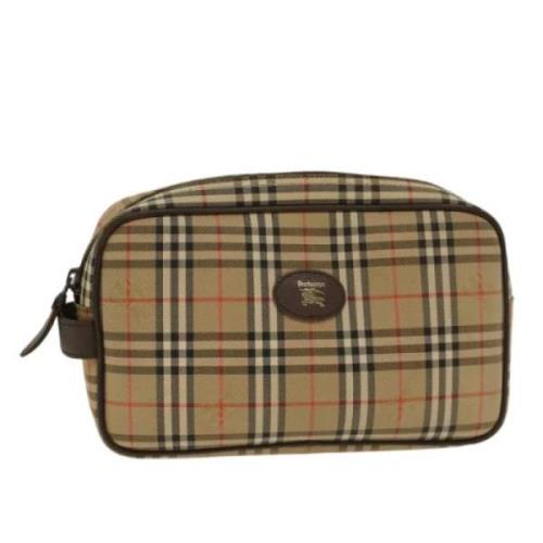 Pre-owned Canvas clutches Burberry Vintage , Brown , Dames