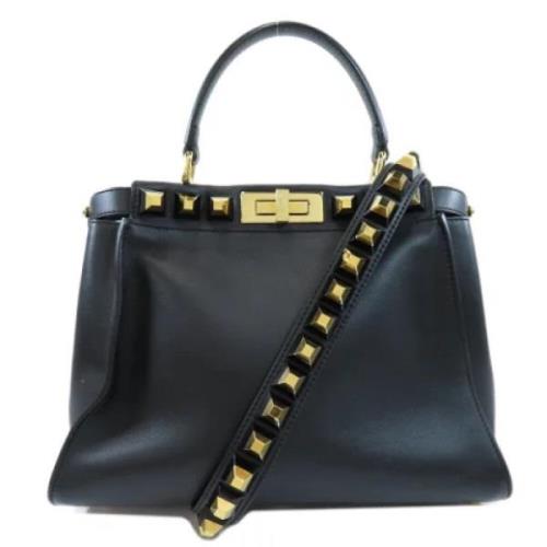 Pre-owned Leather fendi-bags Fendi Vintage , Black , Dames