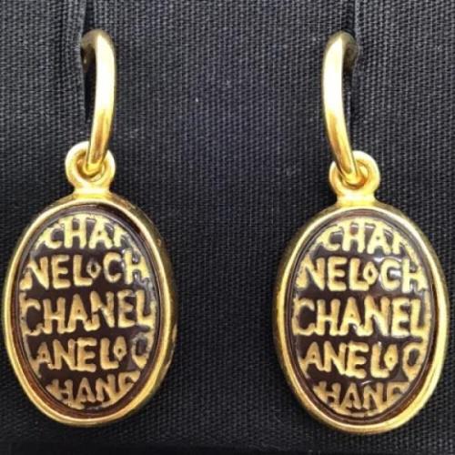 Pre-owned Metal chanel-jewelry Chanel Vintage , Brown , Dames