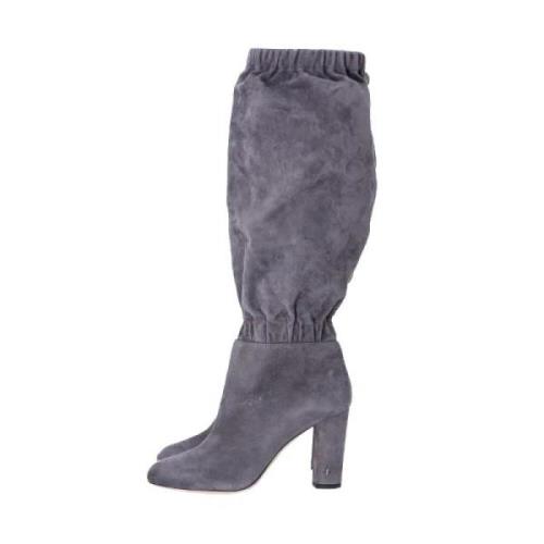 Pre-owned Suede boots Jimmy Choo Pre-owned , Gray , Dames