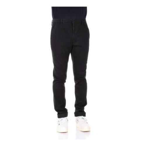 Stijlvolle Slim-Fit Broek Dondup , Black , Heren