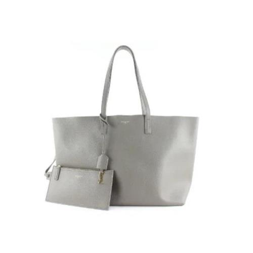 Pre-owned Draagtas Saint Laurent Vintage , Gray , Dames