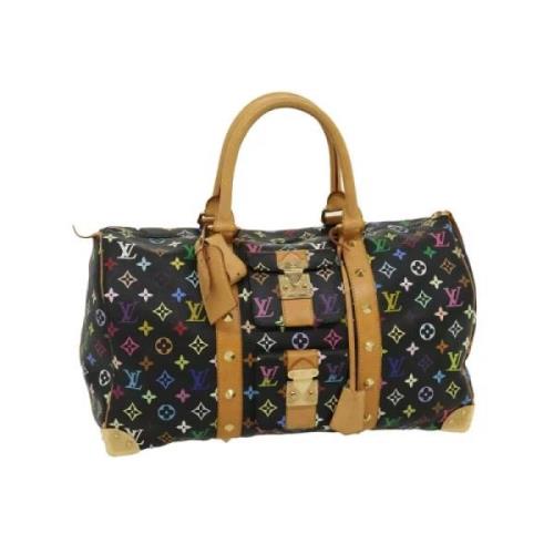 Tweedehands Zwart Canvas Keepall Louis Vuitton Vintage , Black , Unise...