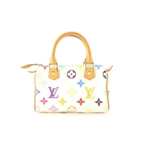 Pre-owned Leather louis-vuitton-bags Louis Vuitton Vintage , White , D...