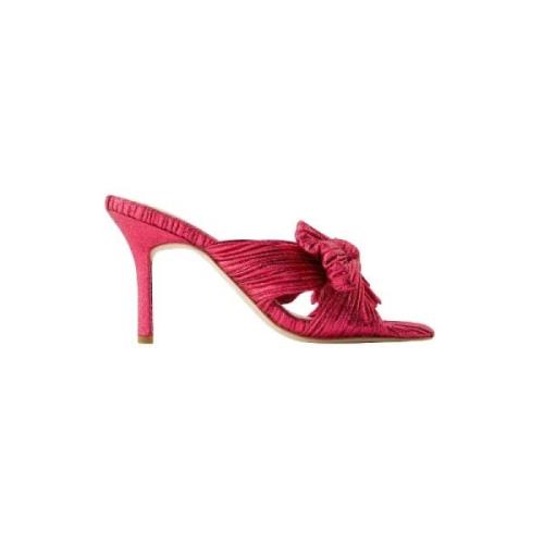 Leather sandals Loeffler Randall , Pink , Dames