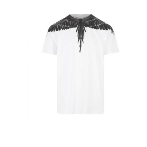 Normaal T-shirt Icon Wings Marcelo Burlon , White , Heren