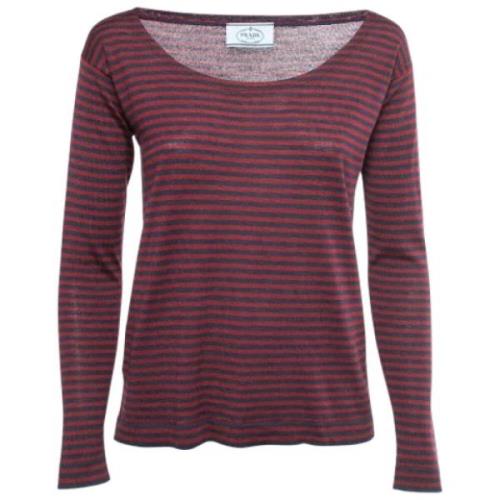 Pre-owned Knit tops Prada Vintage , Red , Dames