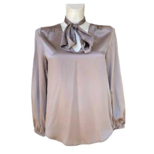 Pre-owned Silk tops Marc Jacobs Pre-owned , Brown , Dames